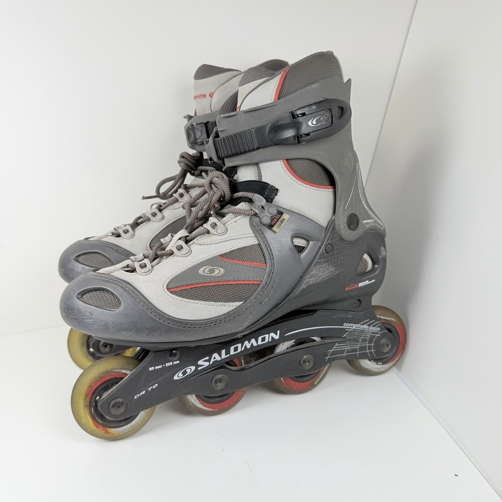 Salomon DR70 Energyzer Inline Rollerblades Men's Size 10 Gray Coolfit